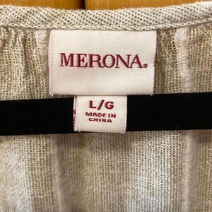 Merona gauze pale green boho top
